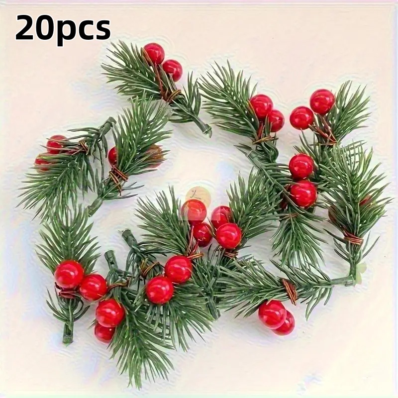 Supply Florist - 20 piezas de ramas de pino