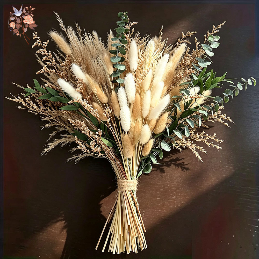 Eucalyptus Preserved - 80 piezas de flores secas naturales,