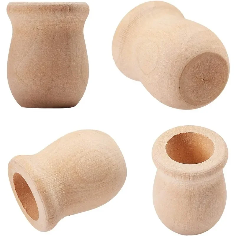 Jarrón de madera en blanco sin - Florist Supply Vases reseña y precio