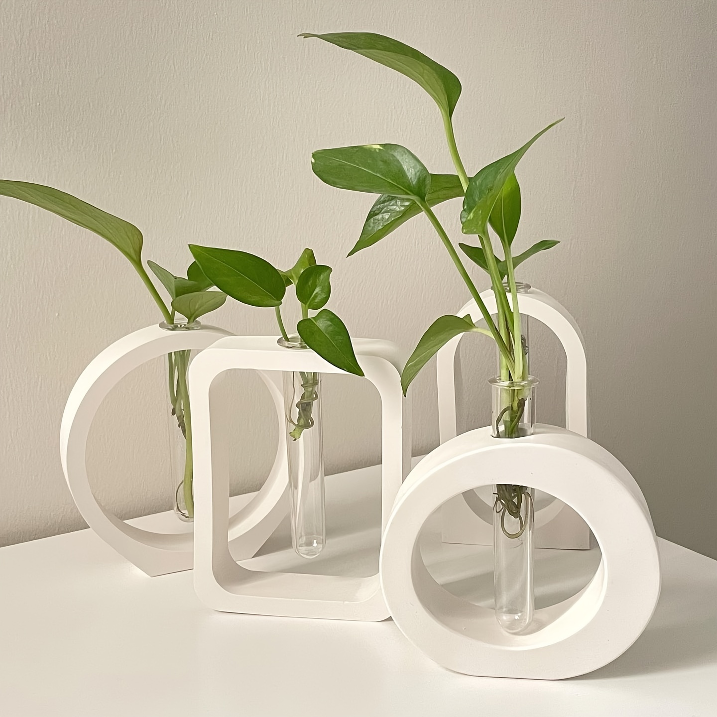 4 Uds florero molde de silicon - Florist Supply Vases reseña y precio