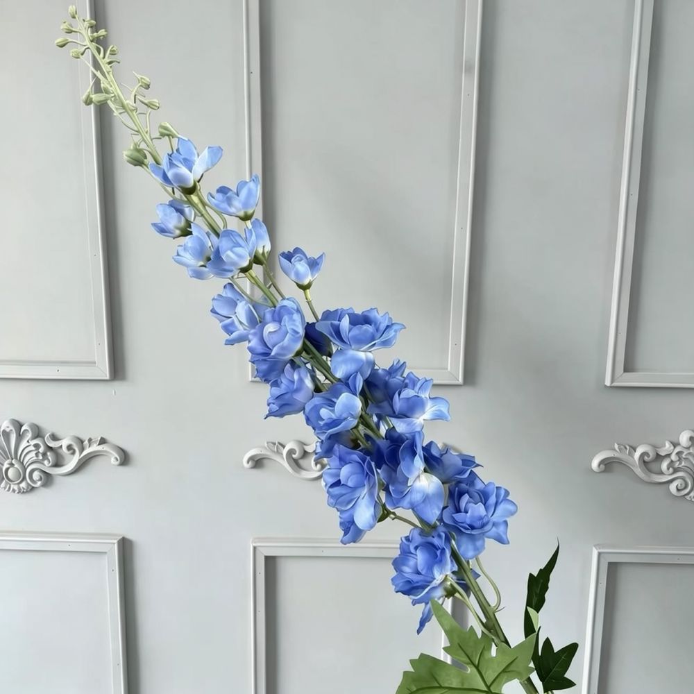 Flor artificial de seda azul,  - Florist Flower Supply reseña y precio