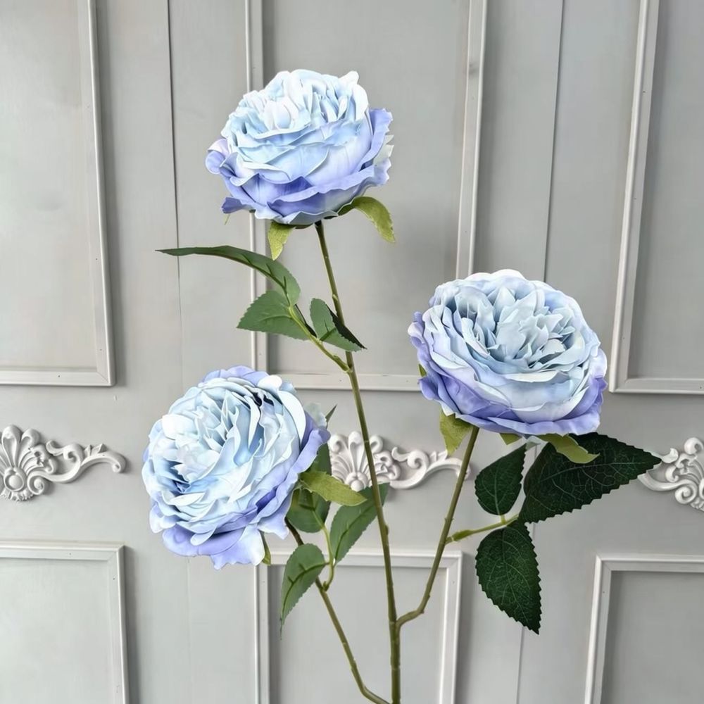 Flor artificial de seda azul,  - Florist Flower Supply reseña y precio