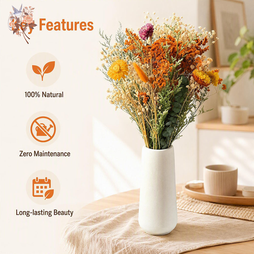 Ramo de Flores Secas de Otoño, - Eucalyptus Preserved reseña y precio